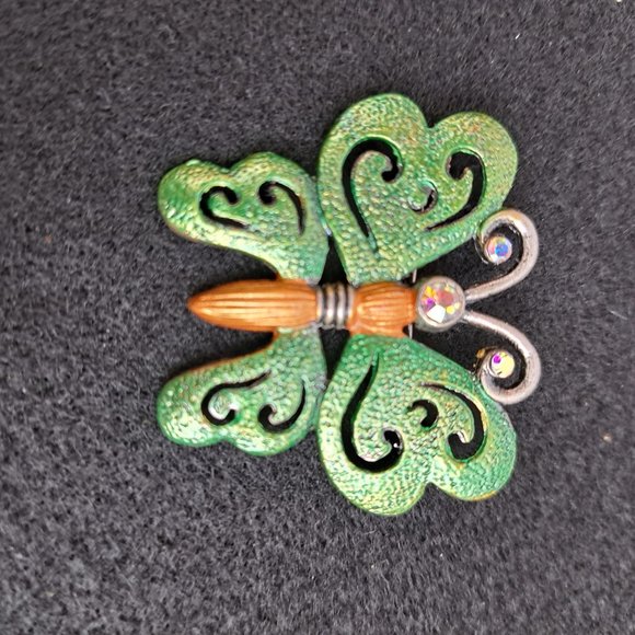 Vintge DD Butterfly Brooch - Picture 4 of 10